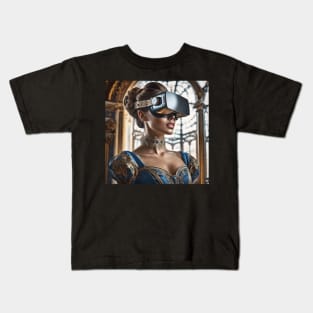 Baroque Lady VR Gamer Kids T-Shirt